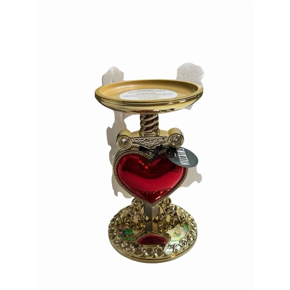 Bath & Body Works Evil Queen Pierced Heart Pedestal Disney 3-Wick Candle Holder - Picture 14 of 16